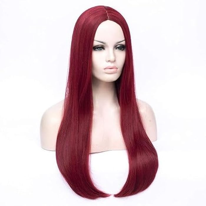 DILLARDS Red Glitter Synthetic Wig - Image 3